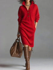 Poppy | Long Sleeve Loose Knit Dress