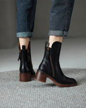 Garciel | Leather Ankle Boots