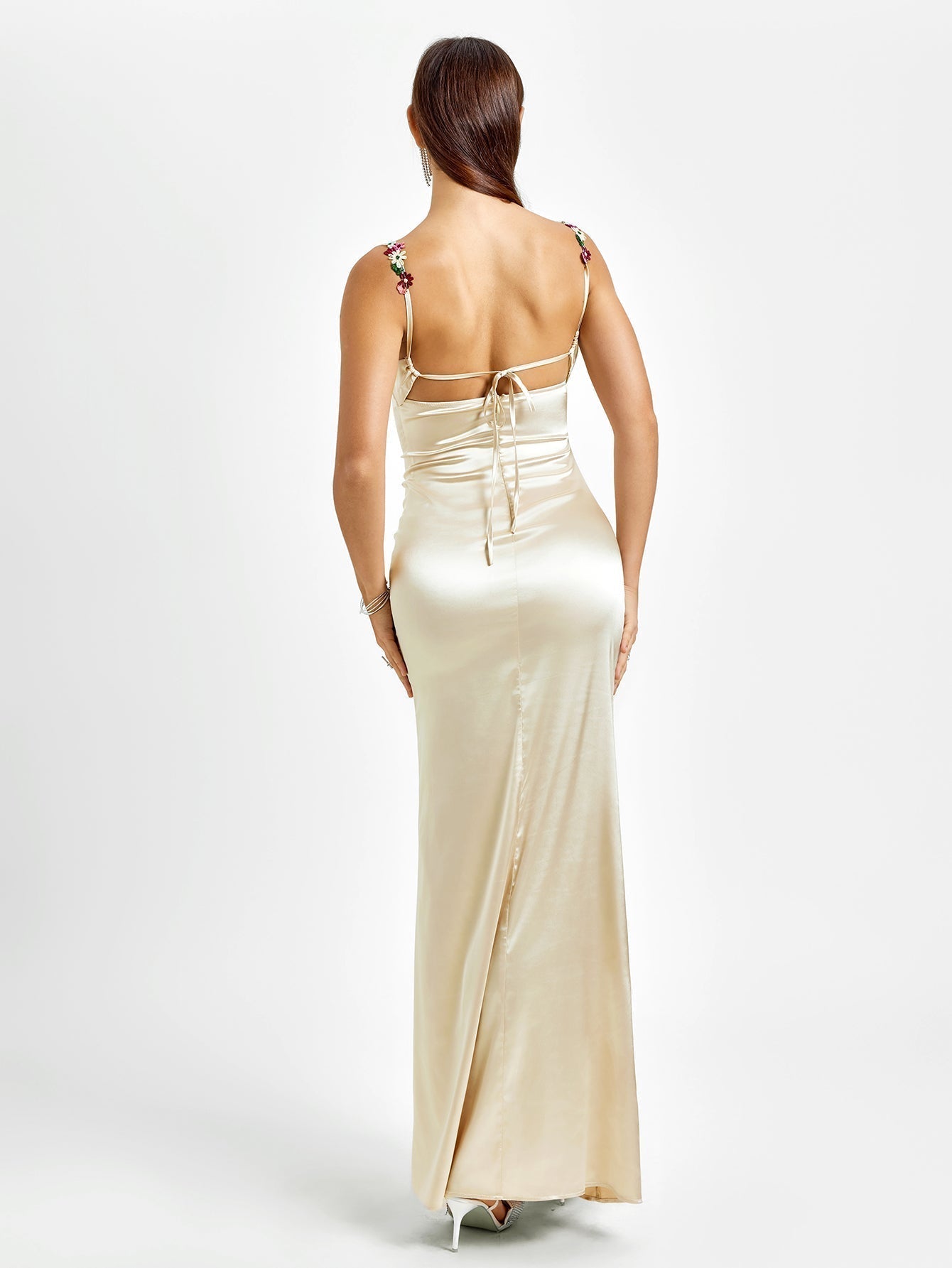 Fiorella | Satin Maxi Dress
