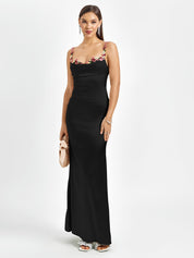 Fiorella | Satin Maxi Dress
