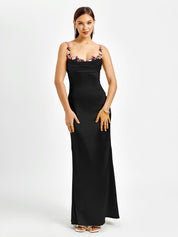 Fiorella | Satin Maxi Dress