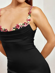 Fiorella | Satin Maxi Dress