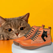 Jenna | Leather Ankle Boots for Cat Lovers