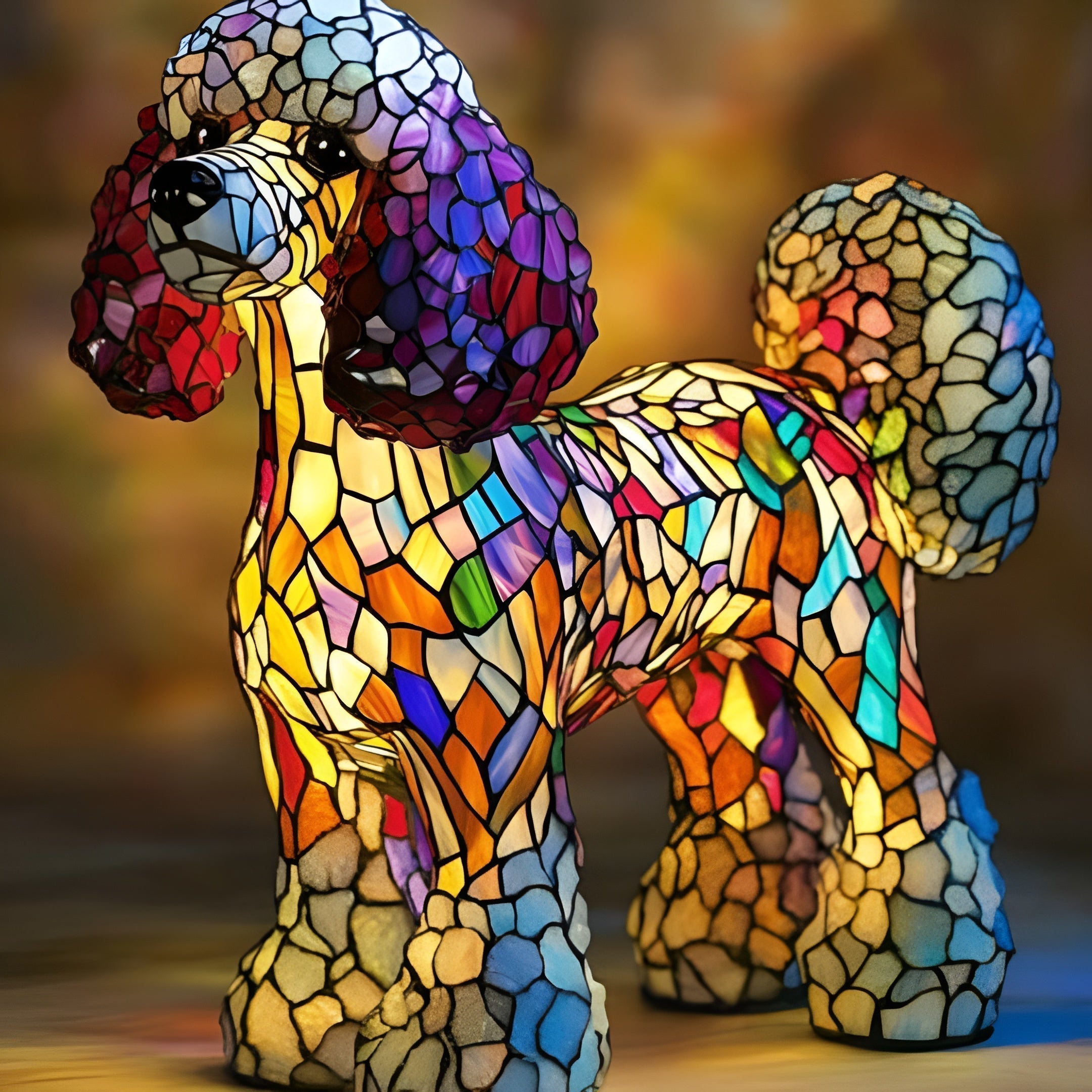 Poppet – Magical Coloured Glass Lamp for Dogs