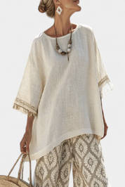 Alverra | Sophisticated Top & Casual Trousers Set