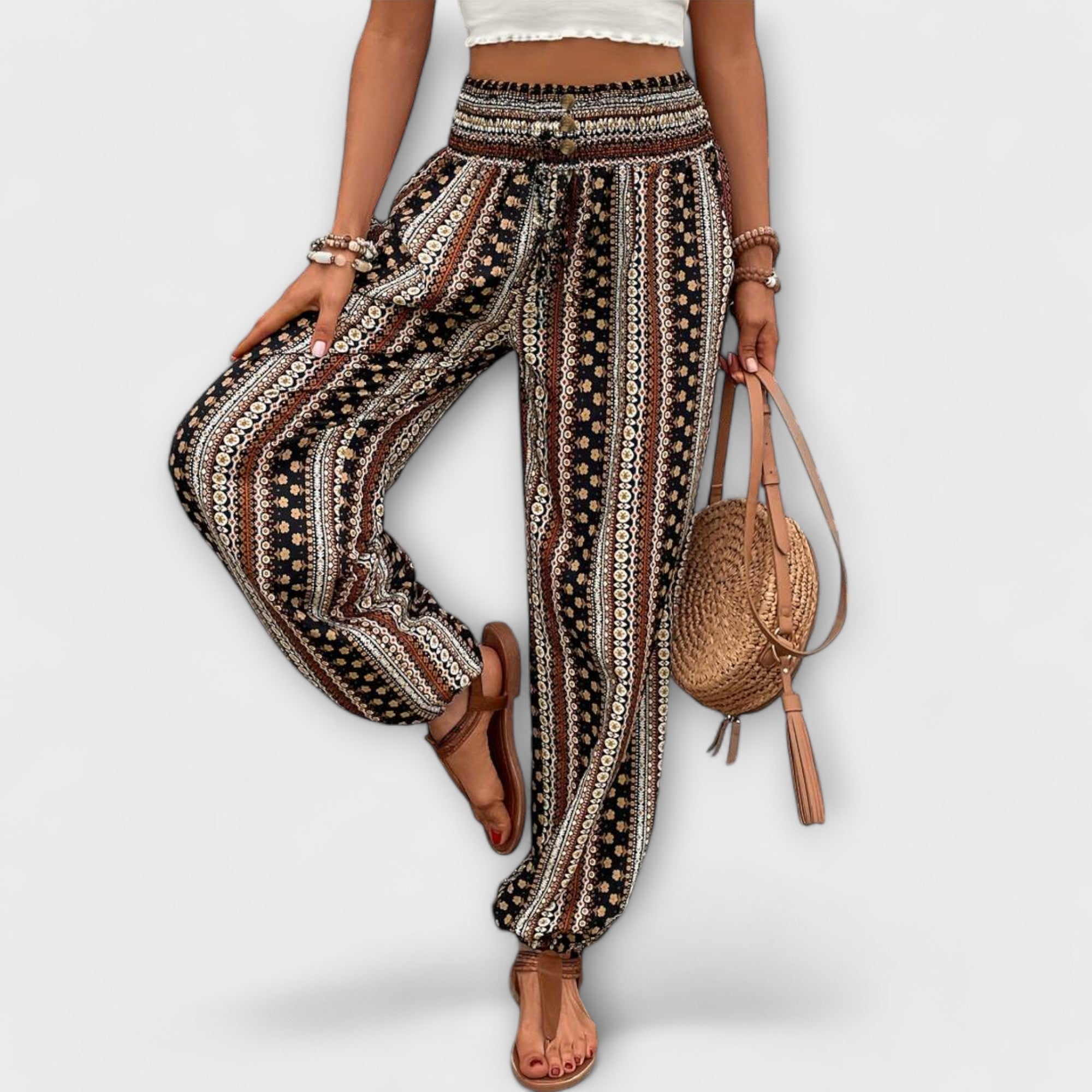 Scarlett | Ethnic Graphic Trousers
