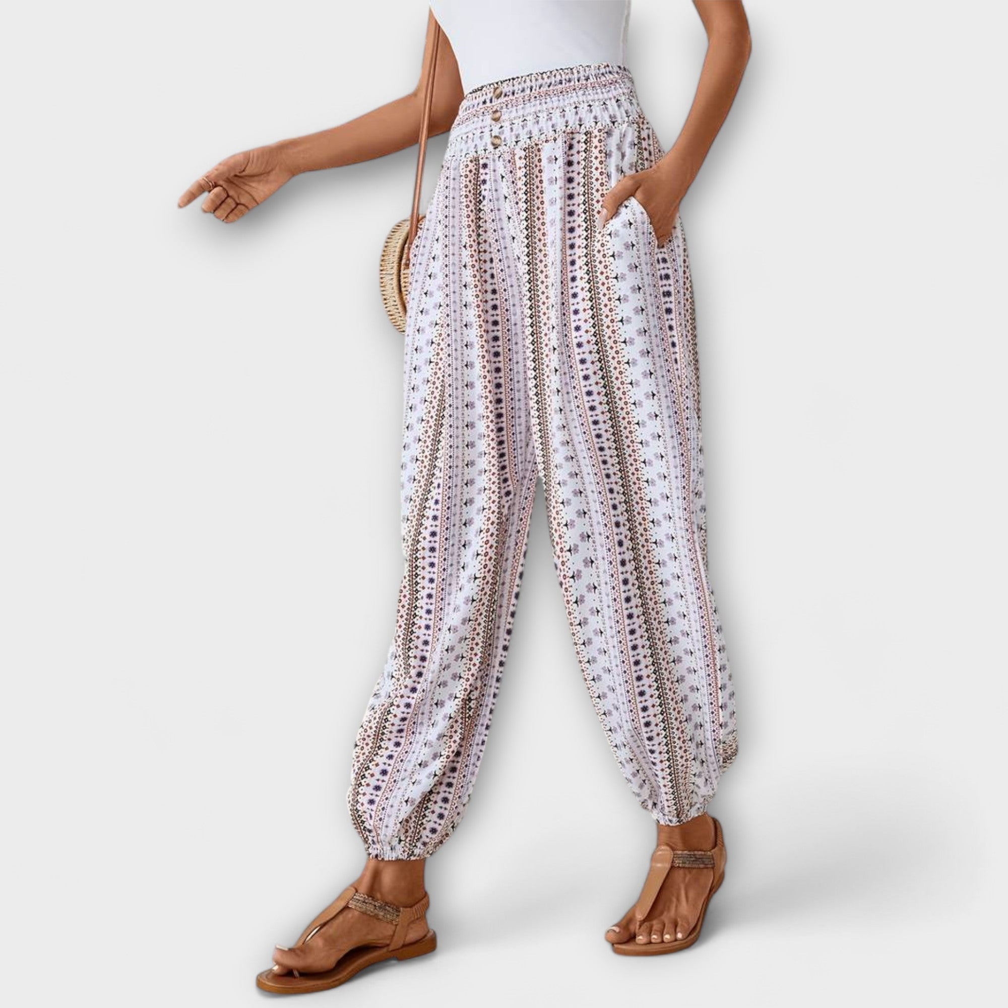 Scarlett | Ethnic Graphic Trousers