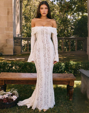 Arwen Lace | Off-Shoulder Maxi Dress