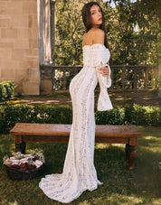 Arwen Lace | Off-Shoulder Maxi Dress