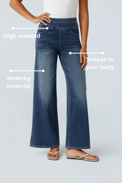 Eva | Comfortable & Stretch High-Waist Trousers