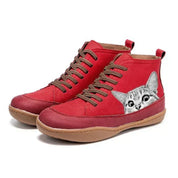 Fenna | Leather Ankle Boots for Cat Lovers