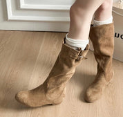 Isabella | Stylish Knee-High Suede Boots