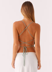 Luna Sequin Top | Mint