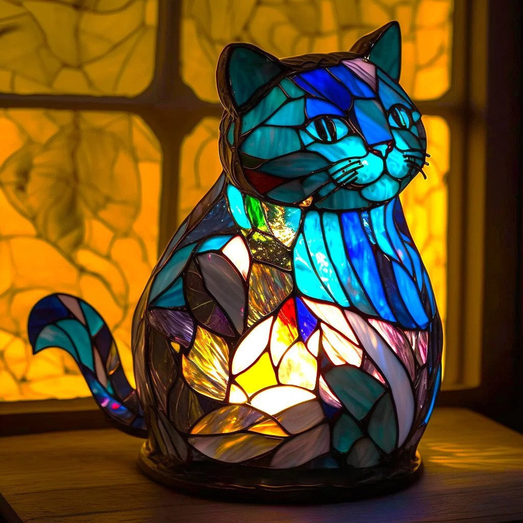 Nala – Magical Lamp for Cats in Coloured Glass