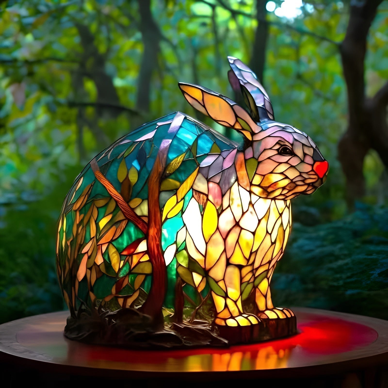 Cotton – Magic Coloured Glass Rabbit Lamp
