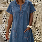 Sofia | Soft Denim Dress