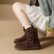 Hallie | Vintage-Inspired Suede Ankle Boots