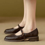Lydia | Classic Leather Mary Janes