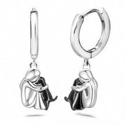 Poppy | Earrings with Dog Icon (Round Closure)