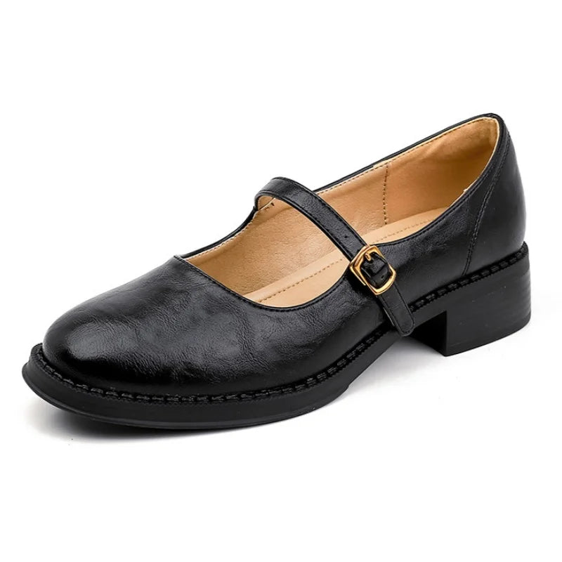 Lydia | Classic Leather Mary Janes