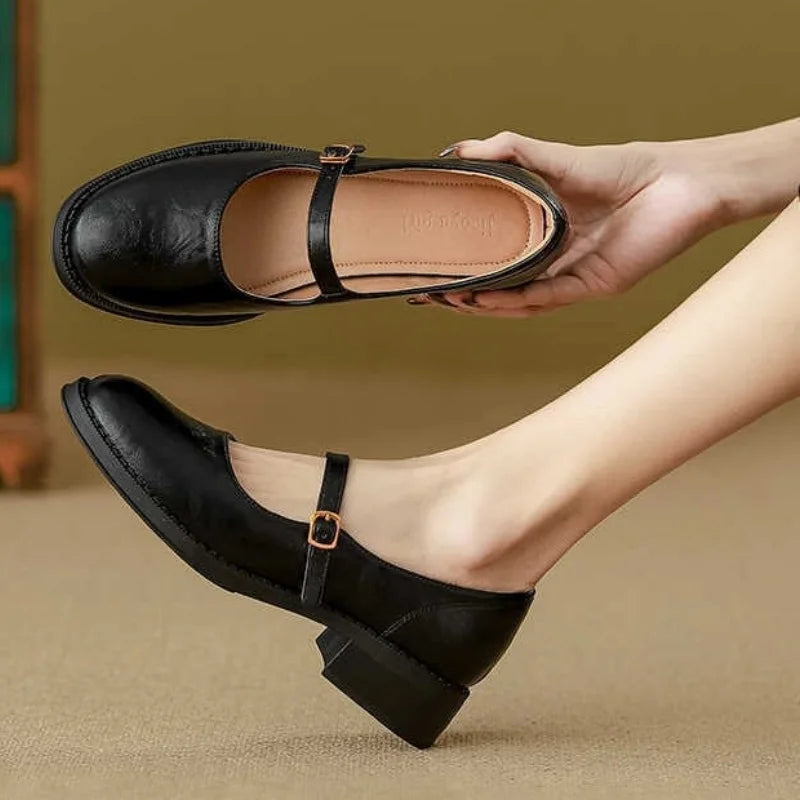 Lydia | Classic Leather Mary Janes