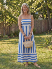 Oleana | Spaghetti Strap Maxi Dress