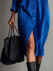 Daisy | Loose Cord Midi Dress