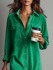 Daisy | Loose Cord Midi Dress