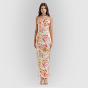 Violana | Satin Midi Dress