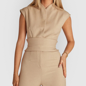 Olivia | Sleeveless Jumpsuit