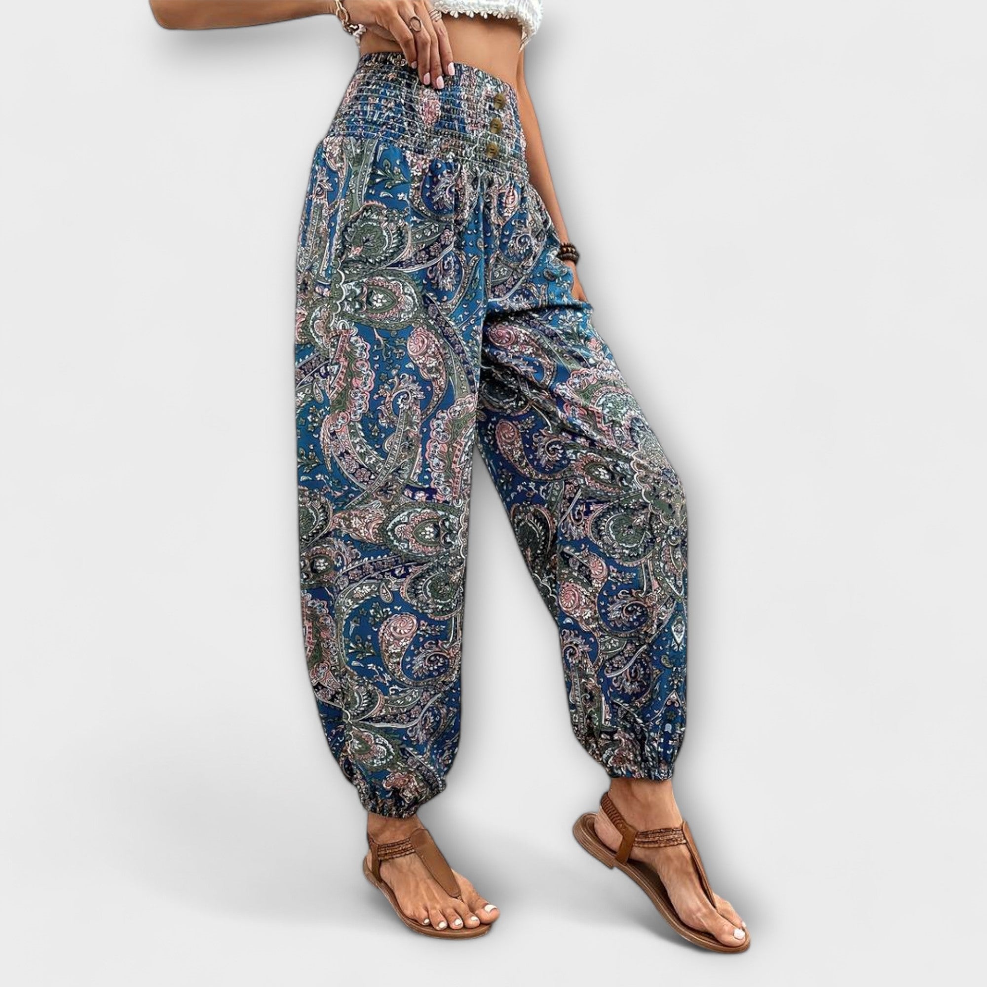 Scarlett | Ethnic Graphic Trousers