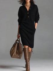 Poppy | Long Sleeve Loose Knit Dress