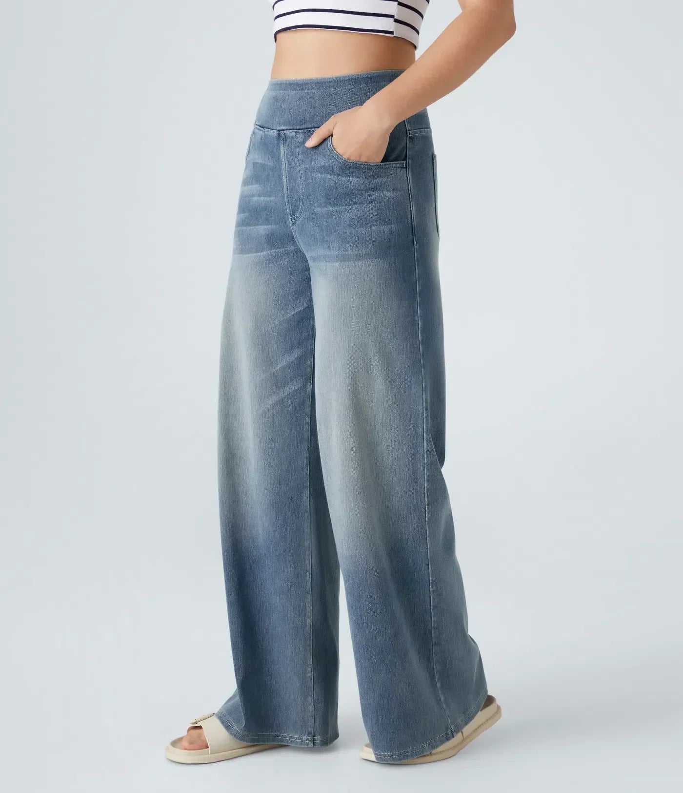 Eva | Comfortable & Stretch High-Waist Trousers