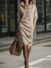 Poppy | Long Sleeve Loose Knit Dress